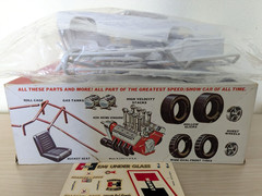 SEALED-BAG! *ORIGINAL-ISSUE VINTAGE MPC HEMI UNDER GLASS 1969 BARRACUDA DRAG KIT