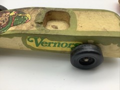 Lot of 2 Vintage Pinewood Derby Race Cars for Parts or Repair Cub Scout Free S/H