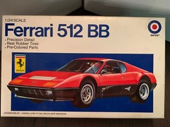 Entex 1:24 Ferrari 512 BB Model Vintage Made In Japan. Open Box Parts Sealed.