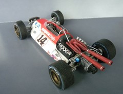 1/25 66 BARDAHL EAGLE RUBY VERSION RESIN/WHITE METAL KIT, INDY RESIN, USAC, CART