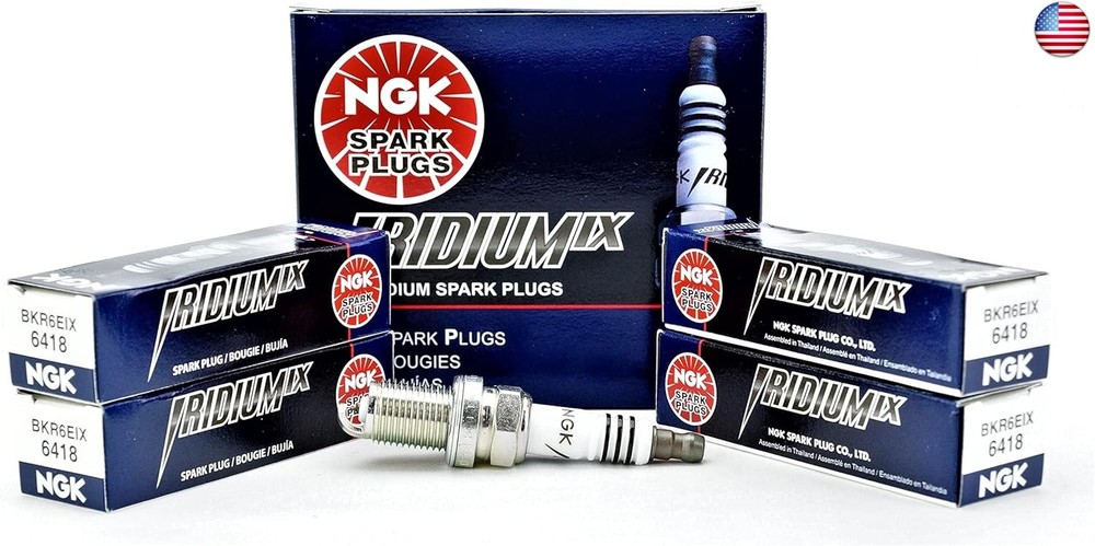 NGK # 6418 Iridium Spark Plugs BKR6EIX – 4 PCS NEW
