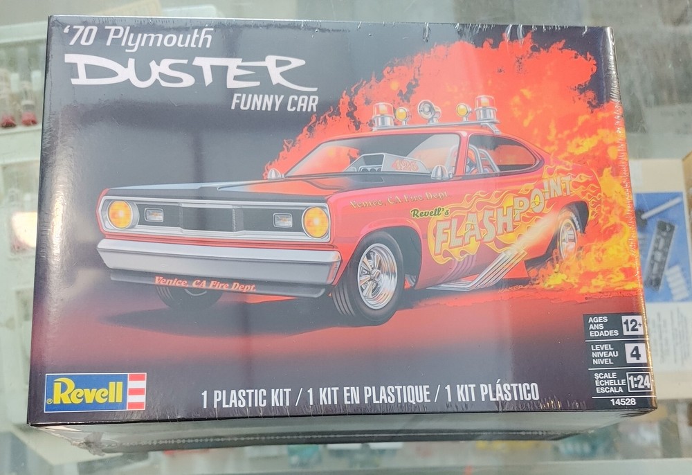 REVELL 14528 1/24 ’70 PLYMOUTH DUSTER FUNNY CAR – SEALED