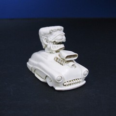 Jimmy Flintstone ’49 Merc with Frankenstein resin monster kit Neko Frankie LS1