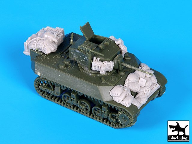 Black Dog 1/72 M3A3 Stuart Light Tank Stowage & Accessories Set (S-Model) T72087