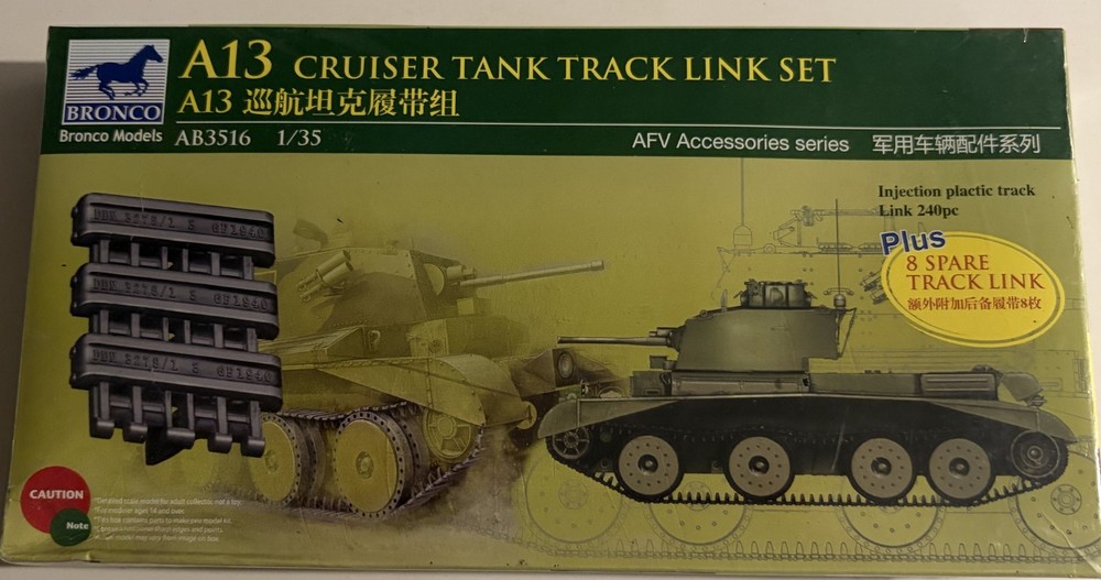 Bronco 3516 A13 Cruiser Tank Track Link Set 1/35