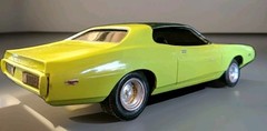 SUPER CHARGER DODGE MUSCLE CAR MPC 1/25 Scale #1-0806 custom built nice green