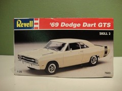 Revell – 1/25 – 1995 – ’69 Dodge Dart GTS “Bumblebee” – #7608 – Open / Complete