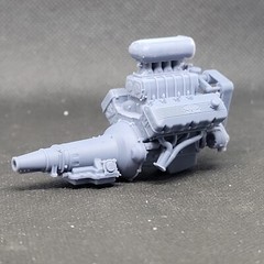 Blown Ford 427 SOHC Hilborn Hat model engine resin 3D printed 1:24-1:8 scale