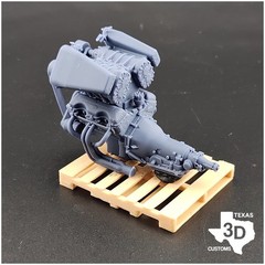 1:25/1:24 3D printed GM “W” (409) model engine