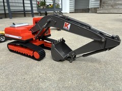 NEWRAY BACKHOE EXCAVATOR MODEL FITS ON AMT LOWBOY TRUCK TRAILER 1:25