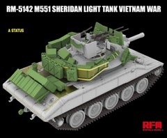 RYEFIELD MODEL RFM RM-5142 1/35 M551 Sheridan Light Tank Vietnam War
