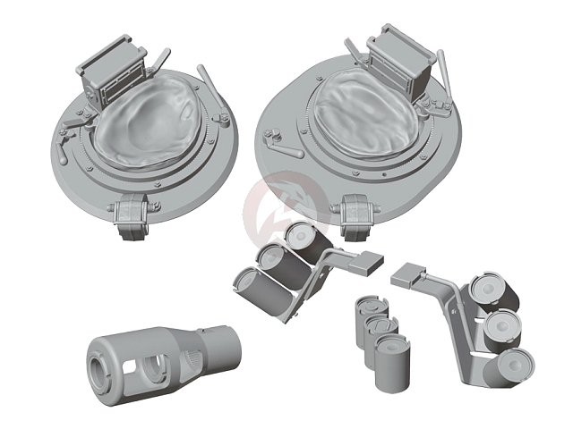 Rado 1/35 Turret Detail Up Upgrade for Sd.Kfz.234/2 Puma (for MiniArt) RDM35S47