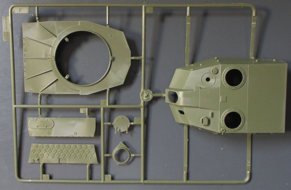 Trumpeter 1/35th Scale Chinese 120mm Type 89 – Parts Tree F from Kit No. 00306