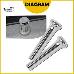PFMCA Car Door Lock Knobs Compatible with GM, Chevrolet (Chevy), and Pontiac, Fi