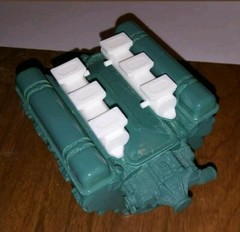 1/8th Buick nailhead six carburetor intake set-up big deuce Revell monogram 1/8