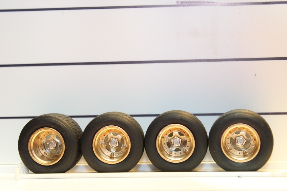 A-24 1/25 scale racing, model car kits, parts dirt track tires and wheels ,