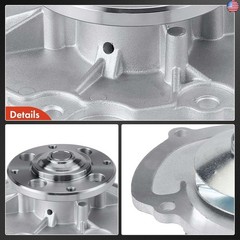 A-Premium Water Pump W/Gasket [DOHC, 6Cyl 2.8 3.0 3.6L] Compatible with Chevy