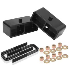 2 Inches Rear Lift Blocks Kit Compatible with 1999-2024 Chevy Silverado 1500