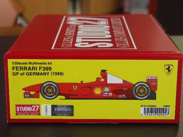 STUDIO27 Multimedia kit 1/20 FERRARI F399 GERMANY GP 1999 FR-2025 form JP 16005