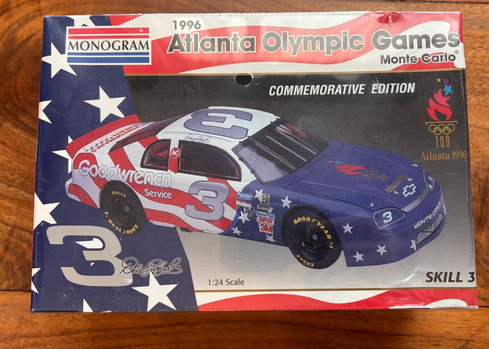 1996 Monogram Kit Dale Earnhardt Atlanta Olympics Skill 3 Monte Carlo 1/24