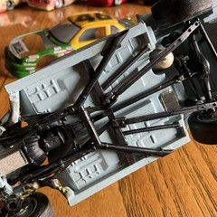 Built Model Car, 1990 Monogram Stock Car STARTED, INCOMPLETE, MODIFIED For Parts