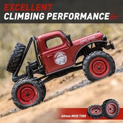 FMS RC Crwaler 1/24 FCX24 Power Wagon RTR 4WD 2.4GHz 3CH Remote Control Car(Red)