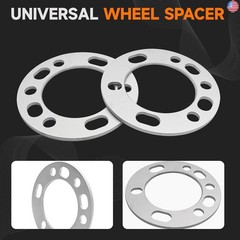 LUJIANI 4 Pack Universal Wheel Spacers, 2/9″ (5.8 mm) Die Cast Replacement