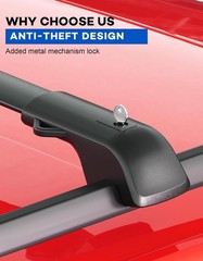 Wonderdriver Roof Rack Cross Bars Nissan Rogue 2014-2020