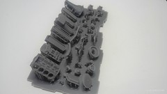 1/25 Scale Resin 3D Chevy 427 with transmission