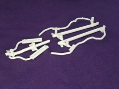 1960 Chevy Nomad Station Wagon EXHAUST from AMT 1:25 Model Kit 60 Chevrolet