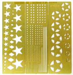 1:100 Mask Set Stars Insignia for scale model Vehicles