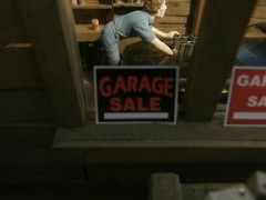 4 PRE-CUT GARAGE SALE DIORAMA SIGNS FOR 1:24 OR 1:25 SCALE TOYS