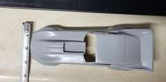 1/24 scale resin 3d printed Chevy Corvette funny car drag body model slot car