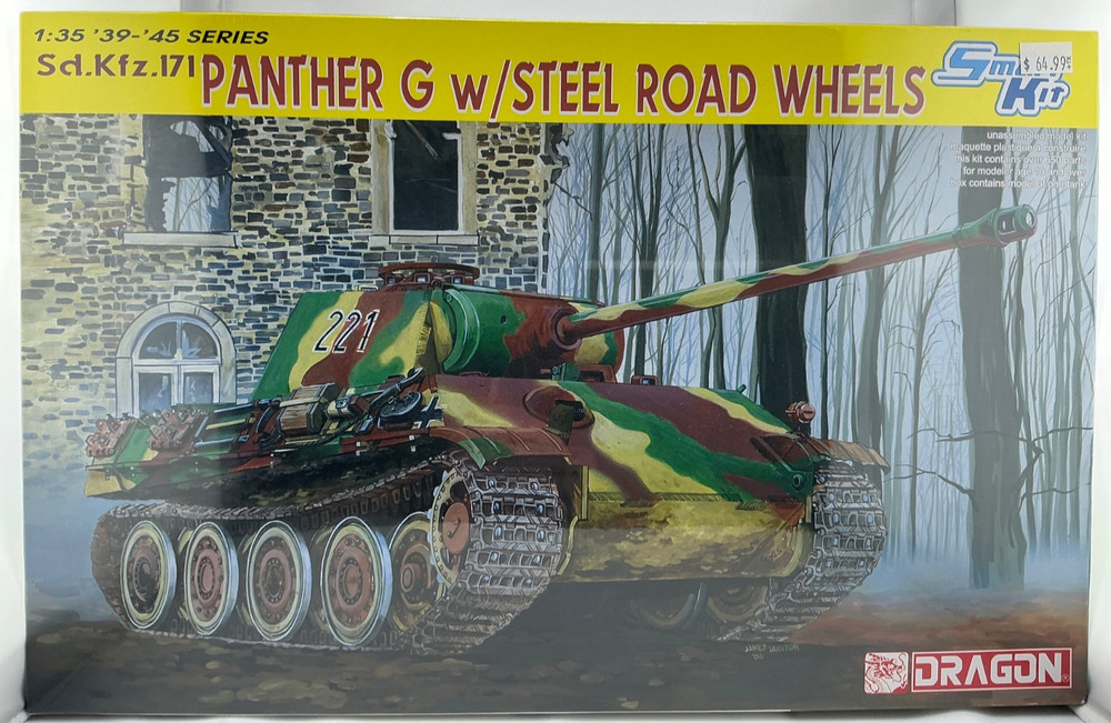 DRAGON 6370 Sd.Kfz.171 PANTHER G w/STEEL ROAD WHEELS SMART KIT