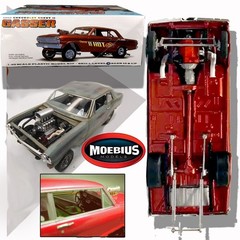 MOEBIUS MODELS 2324 1/25 1965 CHEVROLET CHEVY II NOVA ‘GASSER’ PLASTIC MODEL KIT