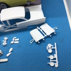 FOB 57 Ford Fairlane 500 Hard Top BODY Slot Car? 1:25 AMT Search LBR Model Parts