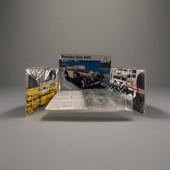 1/24 MERCEDES BENZ 540K SCALE MODEL CAR BY ITALERI 3701