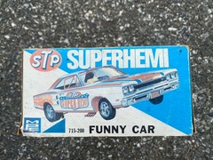 RARE VINTAGE MPC 1969 DODGE CORONET R/T FUNNY CAR SUPERHEMI DRAG KIT BOX ONLY