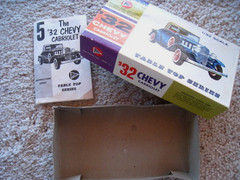 Vintage PYRO 1932 Chevrolet Cabriolet Model Car Kit Box Only Empty USA