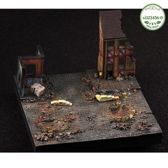 1/72 Scale WWII European Street Scene Base Model For 1:72 Military Display