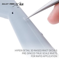 Galaxy G48147-153 1/48 Hyper-Detail 3D Raised Rivet Decals For Rapid Application