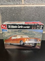 AMT Ertl 8271 1/25 Scale ’70 Chevy Monte Carlo Lowrider Plastic Model Kit NIOB