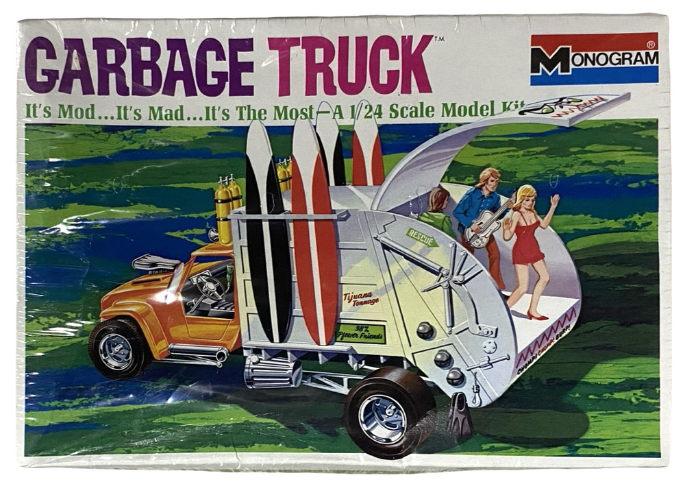 Monogram Tom Daniel’s Garbage Truck Vintage 1/24 Model Kit NEW SEALED