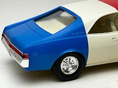 Jo-Han 1969 AMC Javelin SST Promo Car with Original Box, Red to Blue