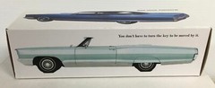 New 1966 Pontiac Bonneville Custom Made Dealer Promo Model BOX ONLY..NO CAR