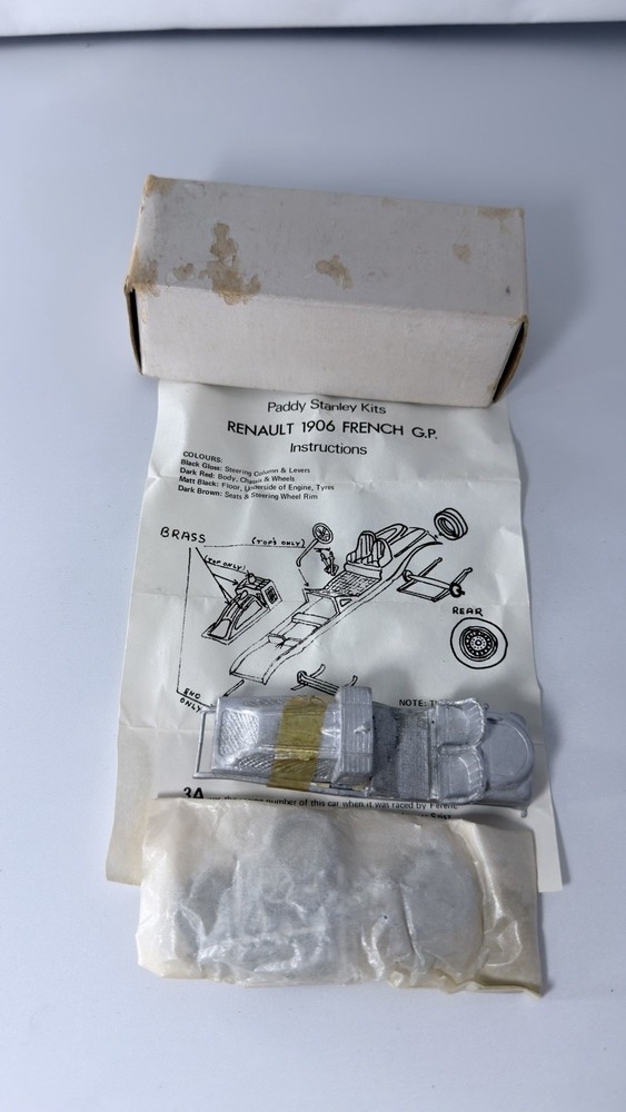 Paddy Stanley No. 4 Renault 1906 French GP 1:43 White Metal Model Kit
