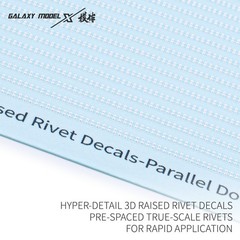 Galaxy G48147-153 1/48 Hyper-Detail 3D Raised Rivet Decals For Rapid Application