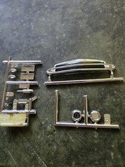 AMT 51 Chevy Hardtop 1:25 Model Parts Grill & Other Chrome parts STK W65C