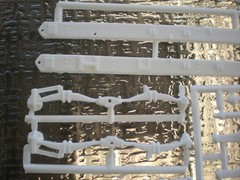 SD DD White Freightliner 1/25 AMT Frame Chassis Axle Rear End Suspension