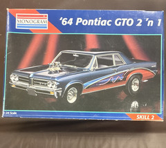 Monogram ’64 Pontiac GTO 2 ‘n 1 1:24 Car Kit Unassembled Skill 2